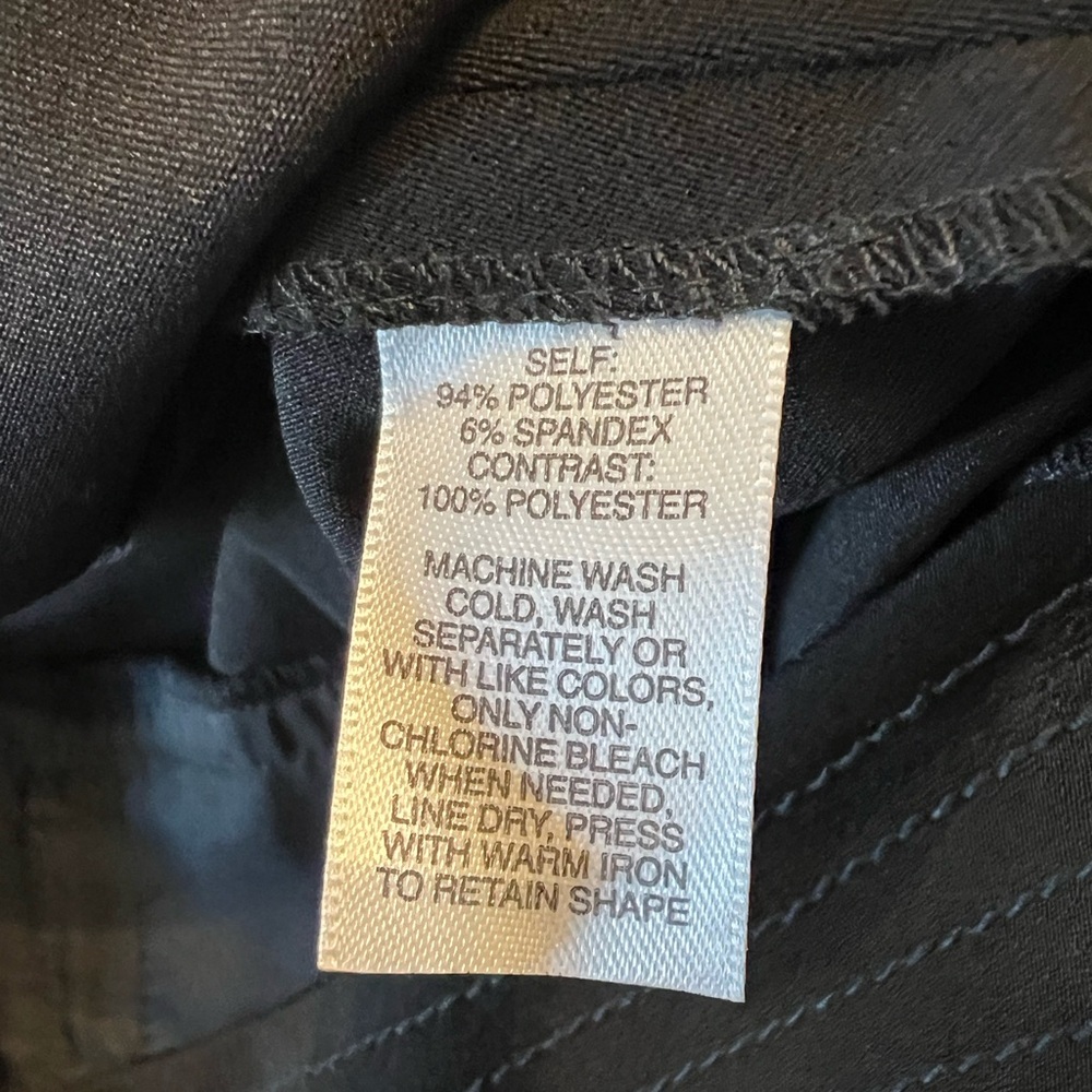 White House Black Market Black Straight-Leg Dress Trousers - Picture 7 of 10